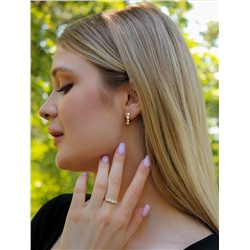 Кольцо из золочёного серебра с фианитами 925 пробы S1180771010з