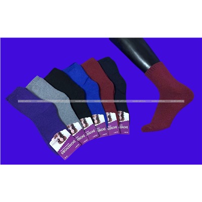 Термоноски женские внутри махра однотонные