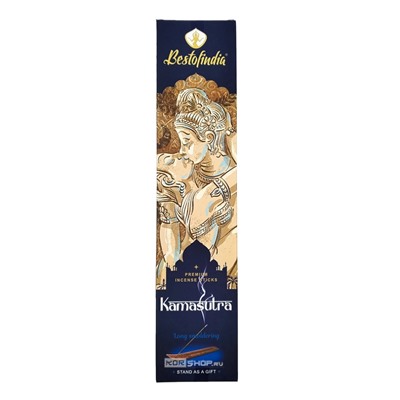 Ароматические палочки «Камасутра» с подставкой Bestofindia, Индия, 20 шт.
