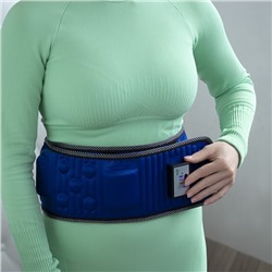 Массажер для похудения LEM-09, пояс, вибрационный, магнитный, 128 см, 220 В, синий