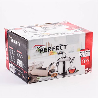 800-303 Чайник металлический 1л Home Perfect Kure нерж/ст (х6)