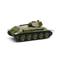Машина металл Уралвагонзавод Т-90 Танк Т-34 12 см, зеленый, звезда, коробка