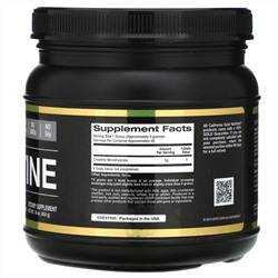 California Gold Nutrition, Creatine Powder, микронизированный моногидрат креатина, Creapure, без запаха, 16 унций (454 г)