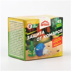 Комплект от комаров Argus, без запаха, фумигатор+жидкость, 30 мл