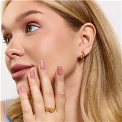 Комплект ювелирной бижутерии коллекция "Дубай" серьги и кольцо 20 р, покрытие позолота, вставка: фианиты, цвет: желтый, арт.314.998-20