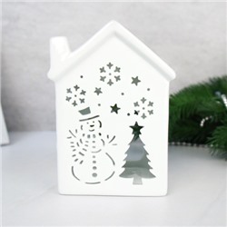 Аромалампа Домик 12 см новогодняя / 936 /уп 96/ПРОМО АКЦИЯ