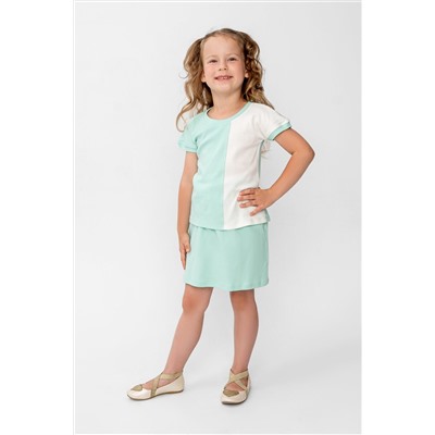 Костюм с юбкой Элис Мятный/молочный НАТАЛИ, 876332