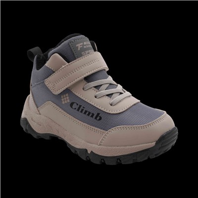 Ботинки мембранные на меху А8866-11 серо бежевые