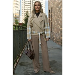 Пальто укороченное Хайт (бежевое) Б14314-7М