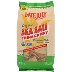 Late July, Organic Thin & Crispy Restaurant Style Tortilla Chips, Sea Salt, 11 oz (312 g)