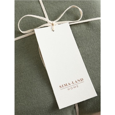 Простыня евро SL Home Linen collection, 235×240 см, зелёная