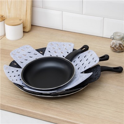 Салфетки - вкладыши для посуды Доляна «Грэй», 2 шт., 38×38 см