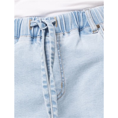 Шорты из эластичного денима