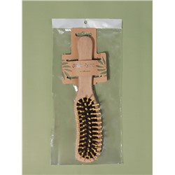 Расчёска массажная, деревянная, 5×22 см, цвет «светлое дерево»