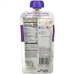 Plum Organics, Mighty Protein & Fiber, Tots,  Pear, White Bean, Blueberry, Date & Chia, 4 oz (113 g)