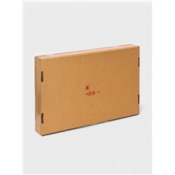 Плетёная корзина для белья с крышкой «Лён», 75 л, 43×32×60 см, графит