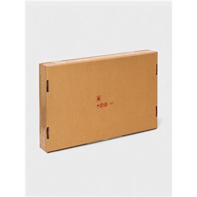 Плетёная корзина для белья с крышкой «Лён», 75 л, 43×32×60 см, графит