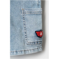 Шорты текстильные джинсовые для мальчиков PLAYTODAY, 1240576
