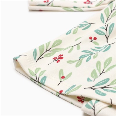 Платье - боди для девочки и повязка «Крошка Я» Christmas, рост 62-68 см, молочное