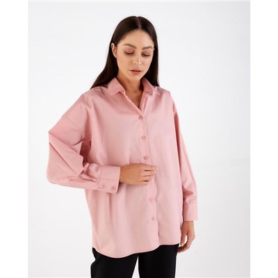 Рубашка женская MIST: Classic Collection, размер 48, розовая