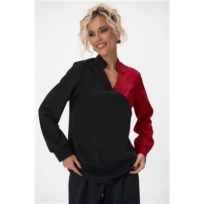 Блузон Кристал (черно-красный)