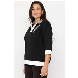 Блуза Алика (черная) Б14239-20М