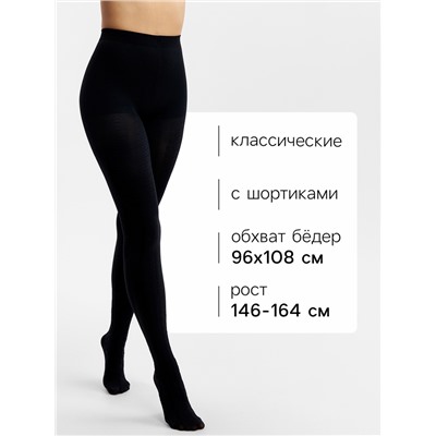 Женские колготки MINAKU 100 ден, чёрные, размер 2/S