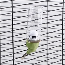 Поилка для грызунов, 80 мл, крепление-пружинка, зелёная