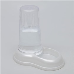 Автопоилка/автокормушка 0.6 л, белая перламутр