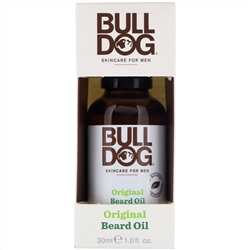 Bulldog Skincare For Men, Оригинальное масло для бороды, 30 мл