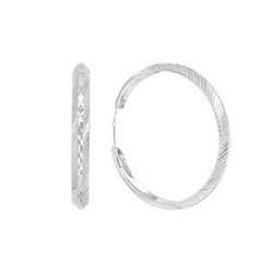 Серьги из серебра без вставки, ТРКШ-9-3,0 а/г