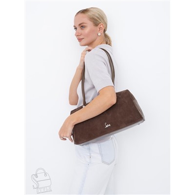 Сумка женская кожаная 98409SP cappuccino Velina Fabbiano-Safenta в Новосибирске