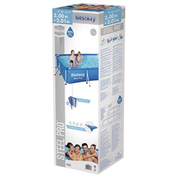 Бассейн каркасный Bestway Steel Pro, 300×201×66 см, 56404