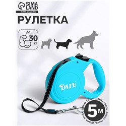 Рулетка DIIL, 5 м, до 30 кг, лента, голубая