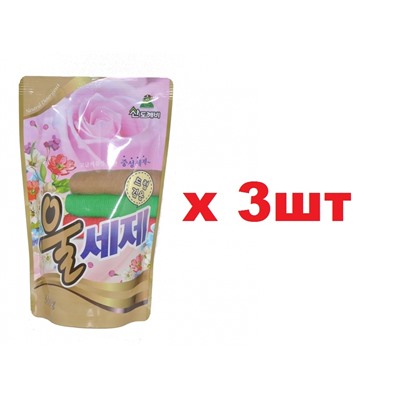 Sandokkaebi Wool Средство для стирки деликатных тканей,шерсти,шелка 500г 3шт