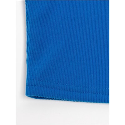 Топ с сеткой женский MINAKU: Casual Collection, электрик, размер 46