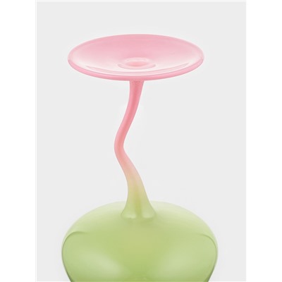 Бокалы для вина Pint, 450 мл, 8×19 см, набор 2 шт., стекло, зелёные, белые