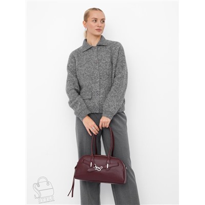 Сумка женская кожаная 9198SP wine red Velina Fabbaino-Safenta