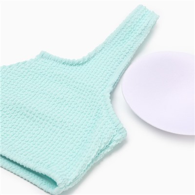 Купальник раздельный фактурный MINAKU, цвет мятный, размер 42