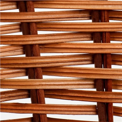 Корзина плетёная, 30×25×12/37 см, бамбук, лоза, МИКС