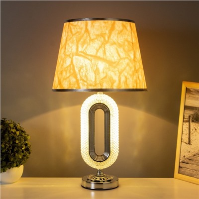 Лампа настольная «Рета» 1×40 Вт Е27+подсветка, хром 29×29×51 см