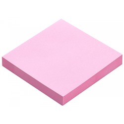 Бумага для заметок с клеевым краем 76х76 мм 100л розовый пастель без линовки IFSN7676-PP inФОРМАТ