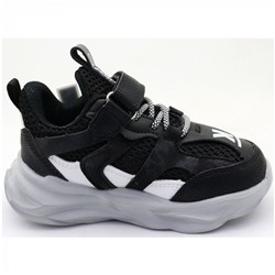 3643-1 черн Кроссовки для мальчиков (26-31)/12