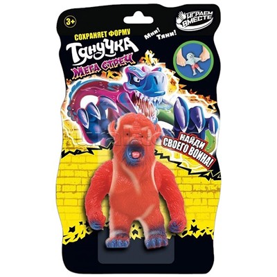 Игрушка тянучка "Монстр", цвет красный