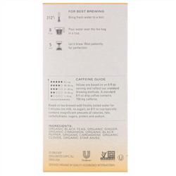Tazo Teas, Органический чай, черный чай, 20 чайных пакетиков, 54 г (1,9 унций)