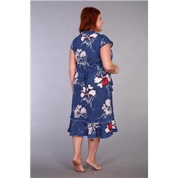 Халат "Магдалена" (Индиго)