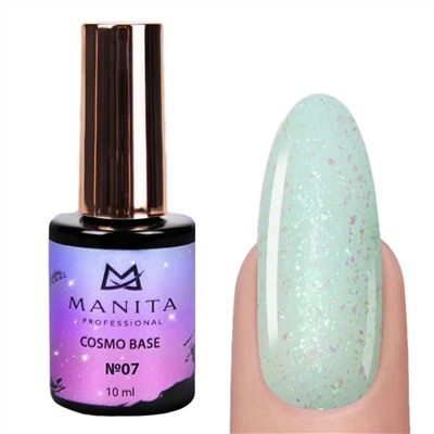 MANITA База для ногтей камуфлирующая с блестками №07 / Cosmo Base, 10 мл 23274