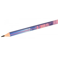 Карандаш пластиковый "Облака" трехгранный с ластиком НВ LXLPWF-HC1 LOREX