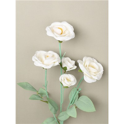 Цветок искусственный БЕЛЫЙ 62 см / ZHQ-6 /уп 200/ 5 цветков