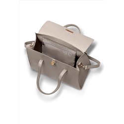 Классическая женская сумка, цвет светло-серый